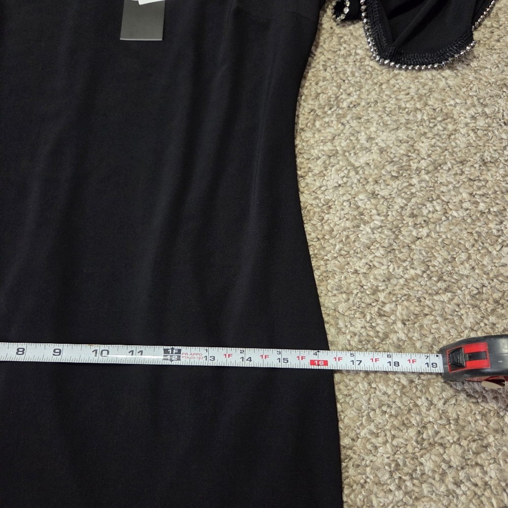JOSEPH RIBKOFF BLACK RHINESTONE TRIM 'SKYE ON THE TOWN' DRESS US 8 * READ - Picture 11 of 16